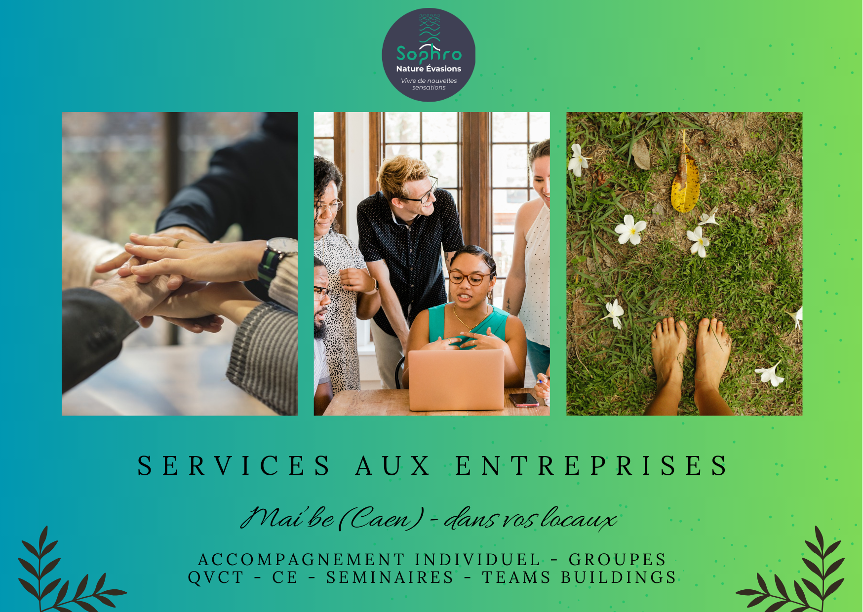 services aux entreprises sophro nature teams buildings tourisme affaires normandie 